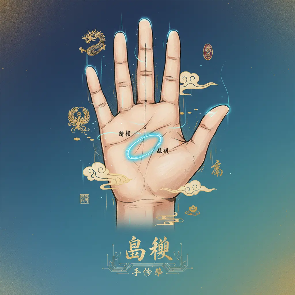 手相學 - 島紋