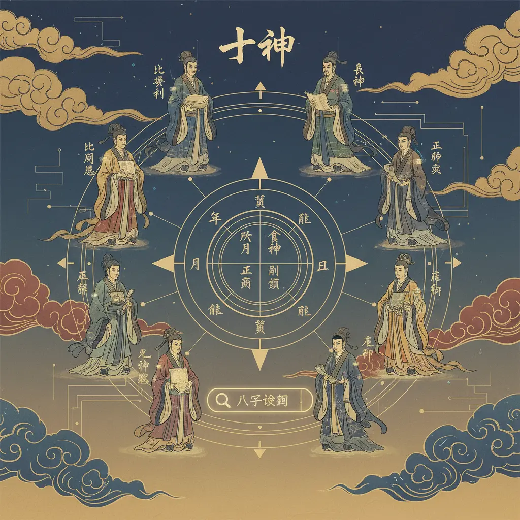 八字 查詢 - 十神