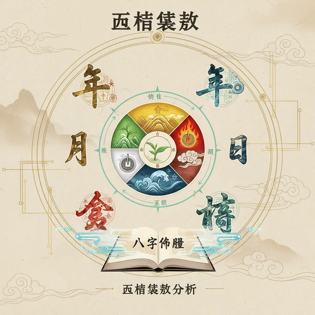 算八字命盤 - 五行結構