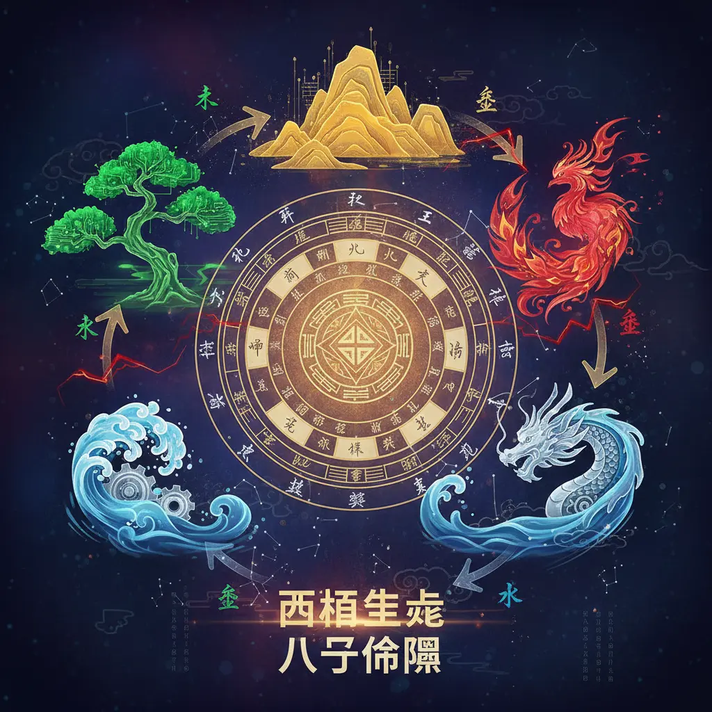 八字命盤 - 五行生剋