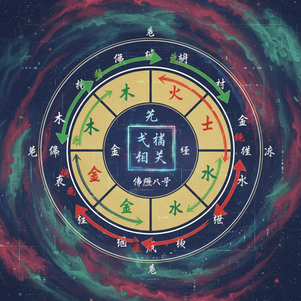 命盤八字 - 五行生剋